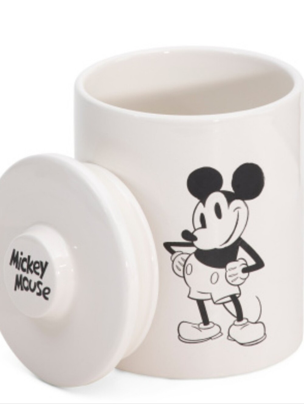 Disney Mickey Mouse Ceramic Canister w/ Lid